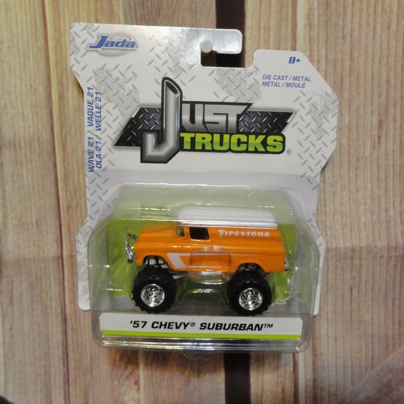 Jada Just Trucks FIRESTONE 57 Chevy Suburban~LG tires~Diecast 2019 editi… - Picture 1 of 5